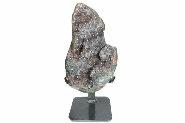 Amethyst Geode Section on Metal Stand - Uruguay #171925